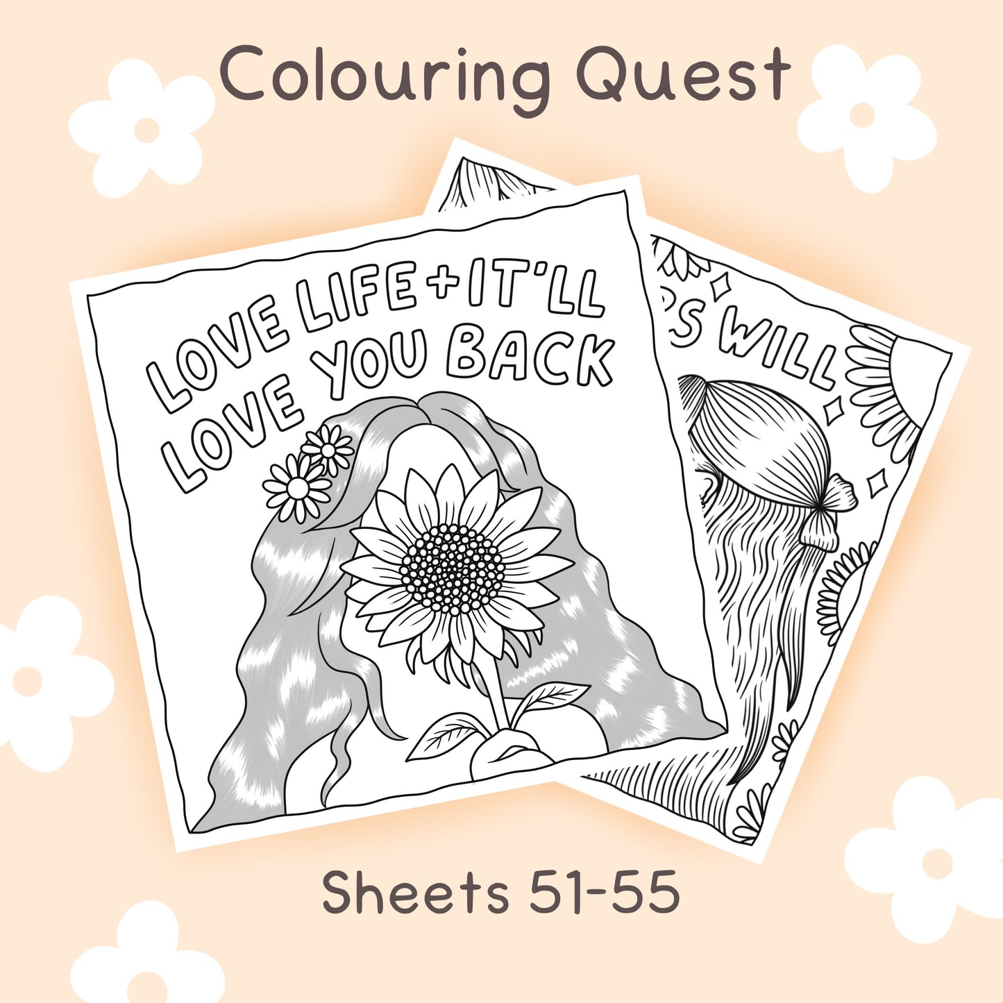 Colouring Quest Sheets #51-55 (Blending Paper)