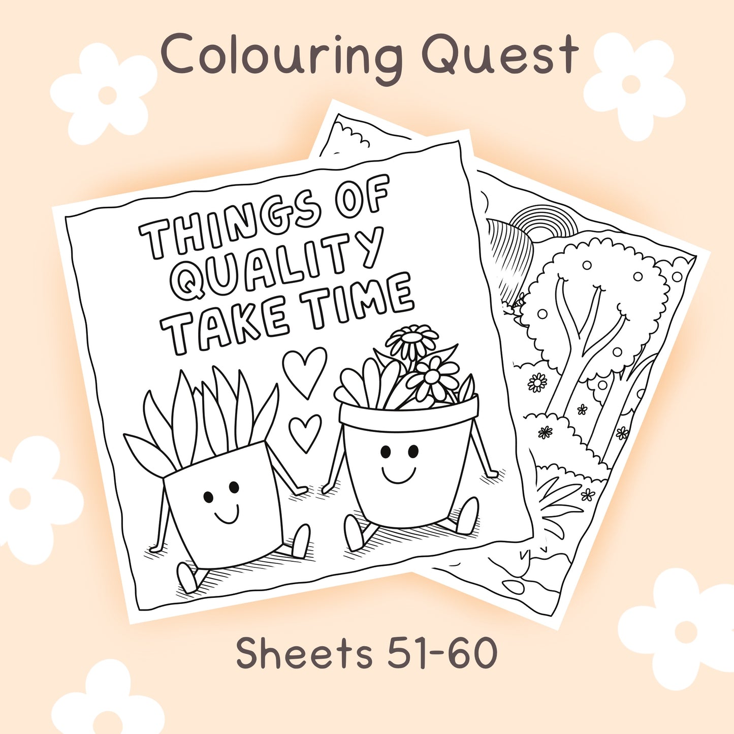 Colouring Quest Sheets #51-60