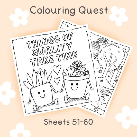 Colouring Quest Sheets #51-60