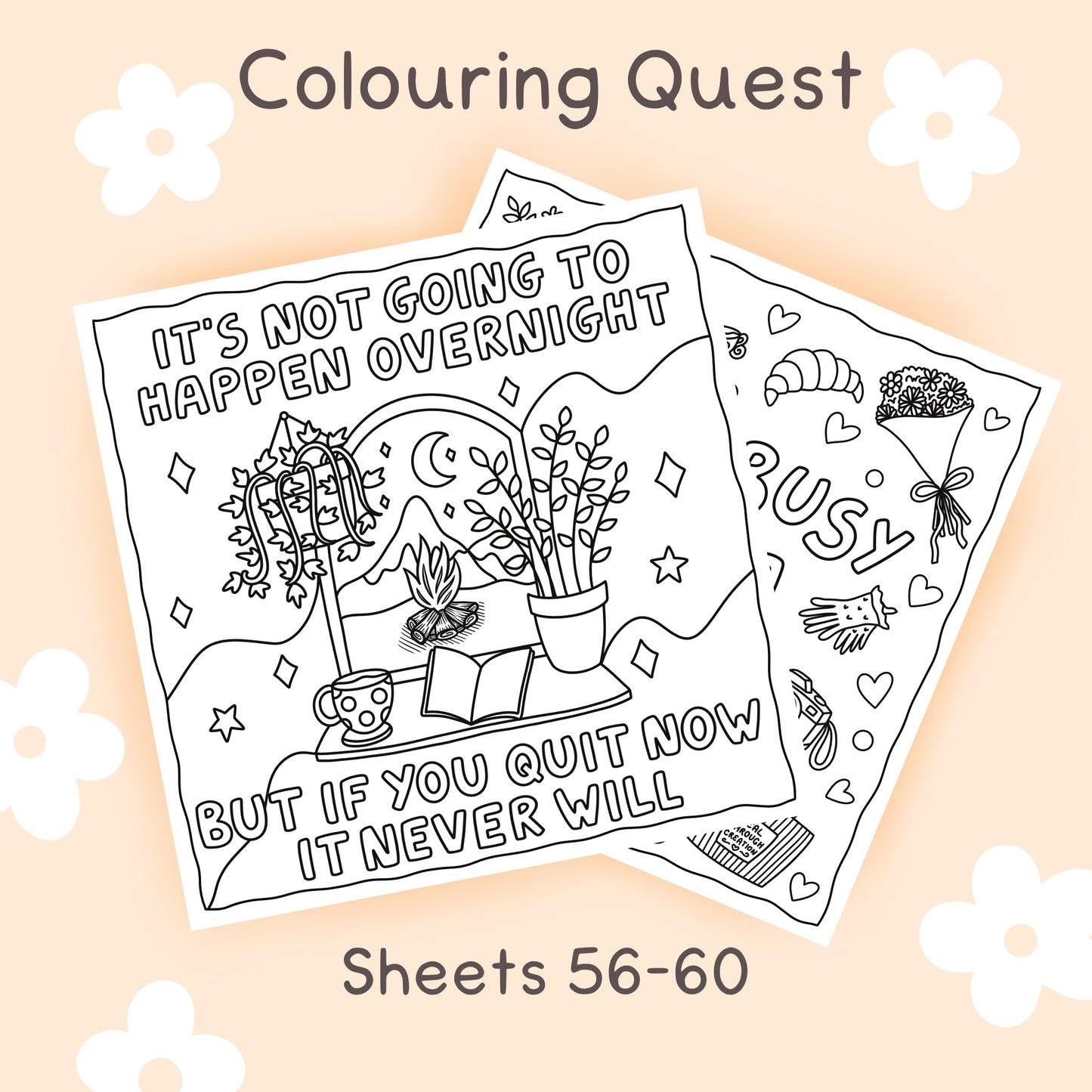 Colouring Quest Sheets #56-60 (Blending Paper)