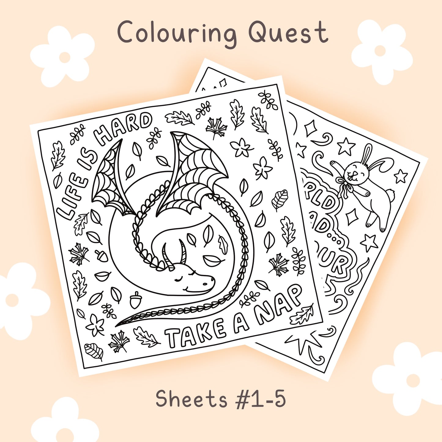 Colouring Quest - Set 1 Sheets