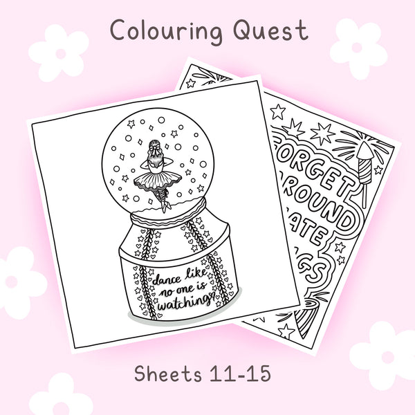 Colouring Quest Sheets #11-15 (Blending Paper) – calmoverchaosltd