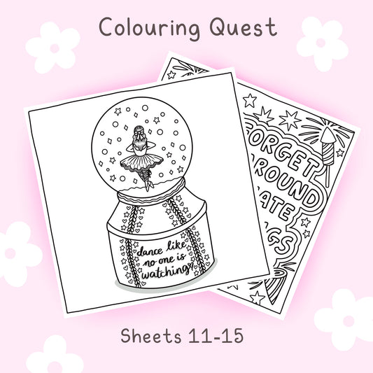 Colouring Quest Sheets #11-15 (Blending Paper)