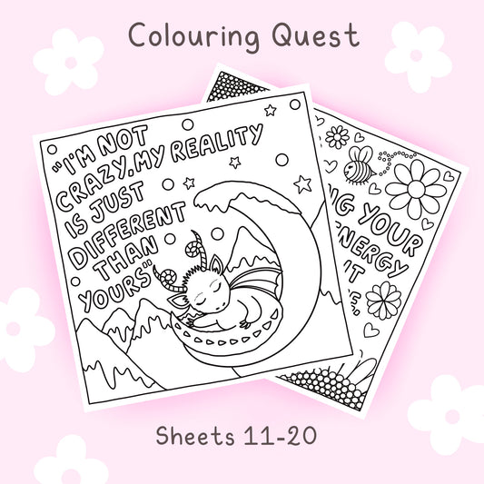Colouring Quest Sheets #11-20