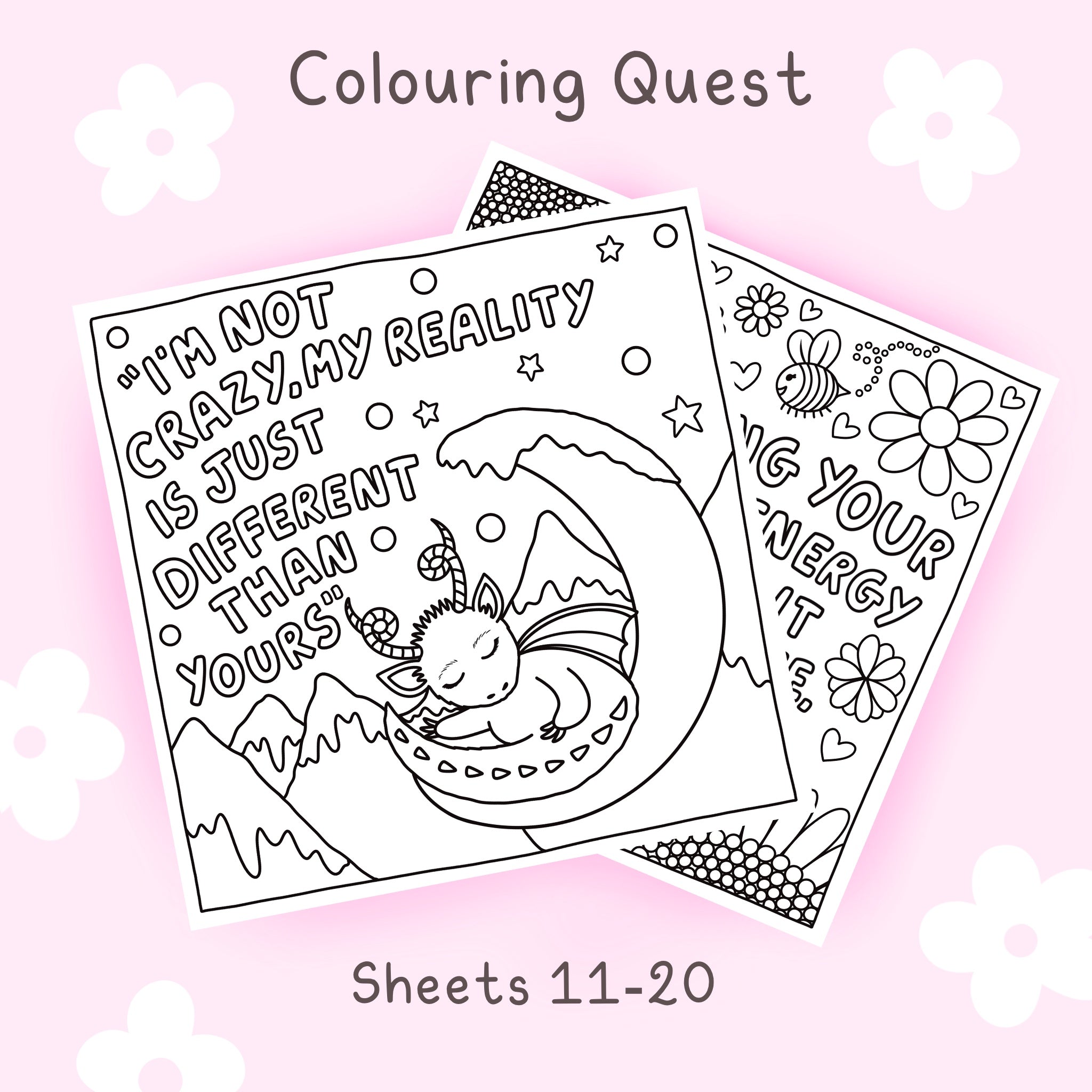 Colorquest Printble Colouring Quest Sheets #11-20 – calmoverchaosltd