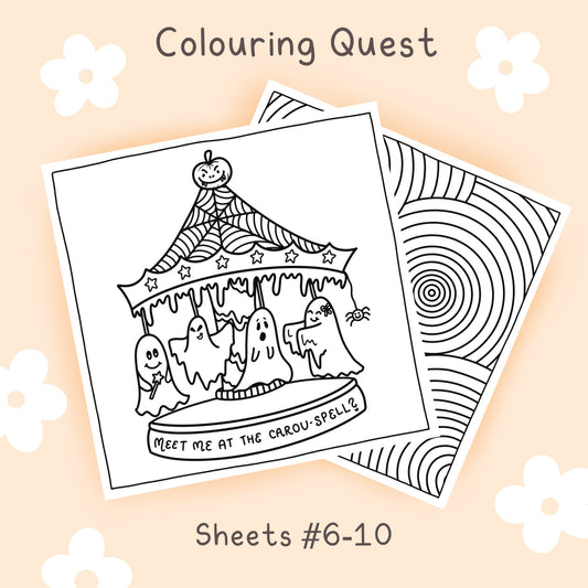 Colouring Quest Sheets #6-10 (Blending Paper)