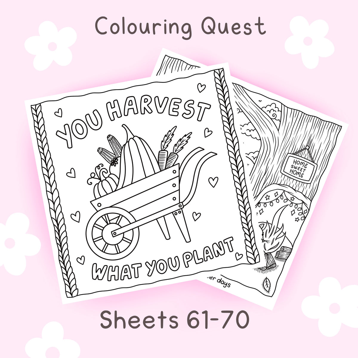 Colouring Quest Sheets #61-70