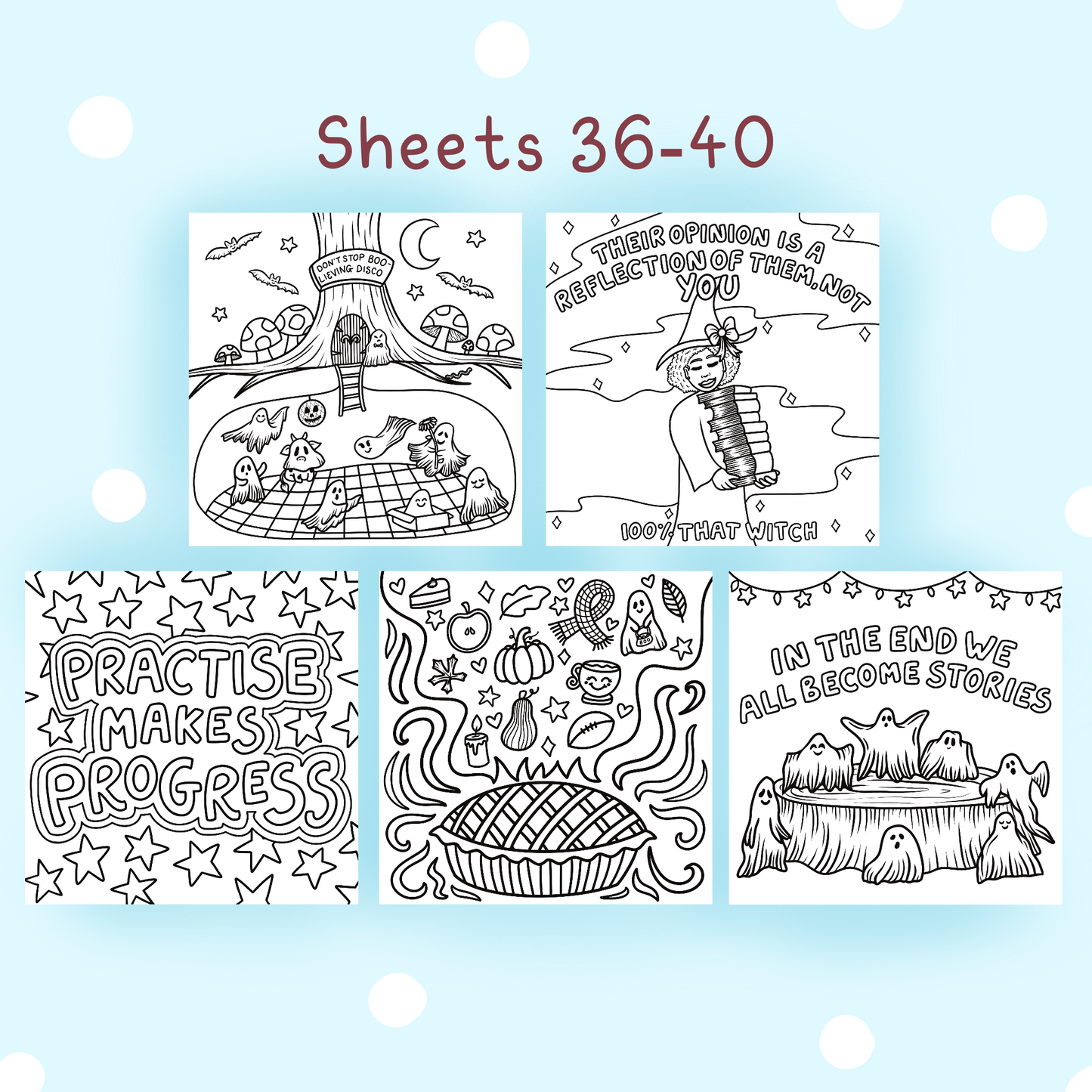Cosy Autumnal Sheets #36-45 🍁