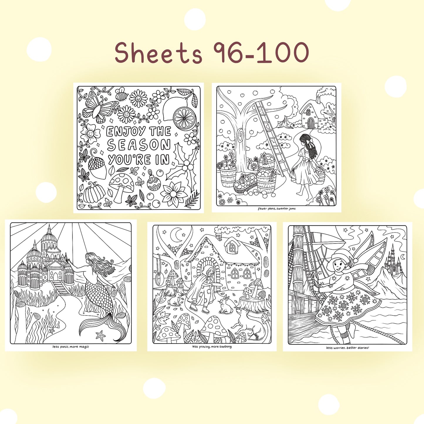 Seasonal Final Five Sheets #96-100