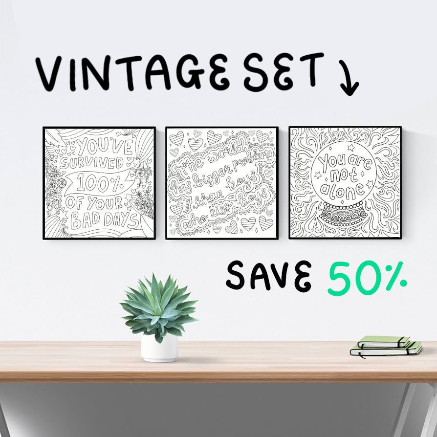 Big Sheets x3 - Vintage/Modern Bundle📝