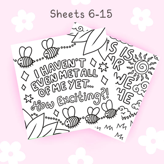 Self Love Sheets #6-15💌
