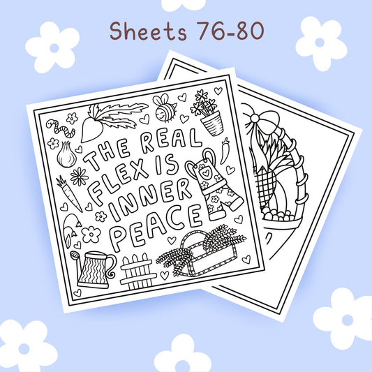 Fruit x Human Rights Sheets #76-80 🍓