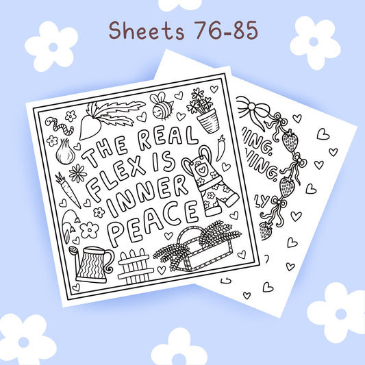 Fruit x Human Rights Sheets #76-85 🍓