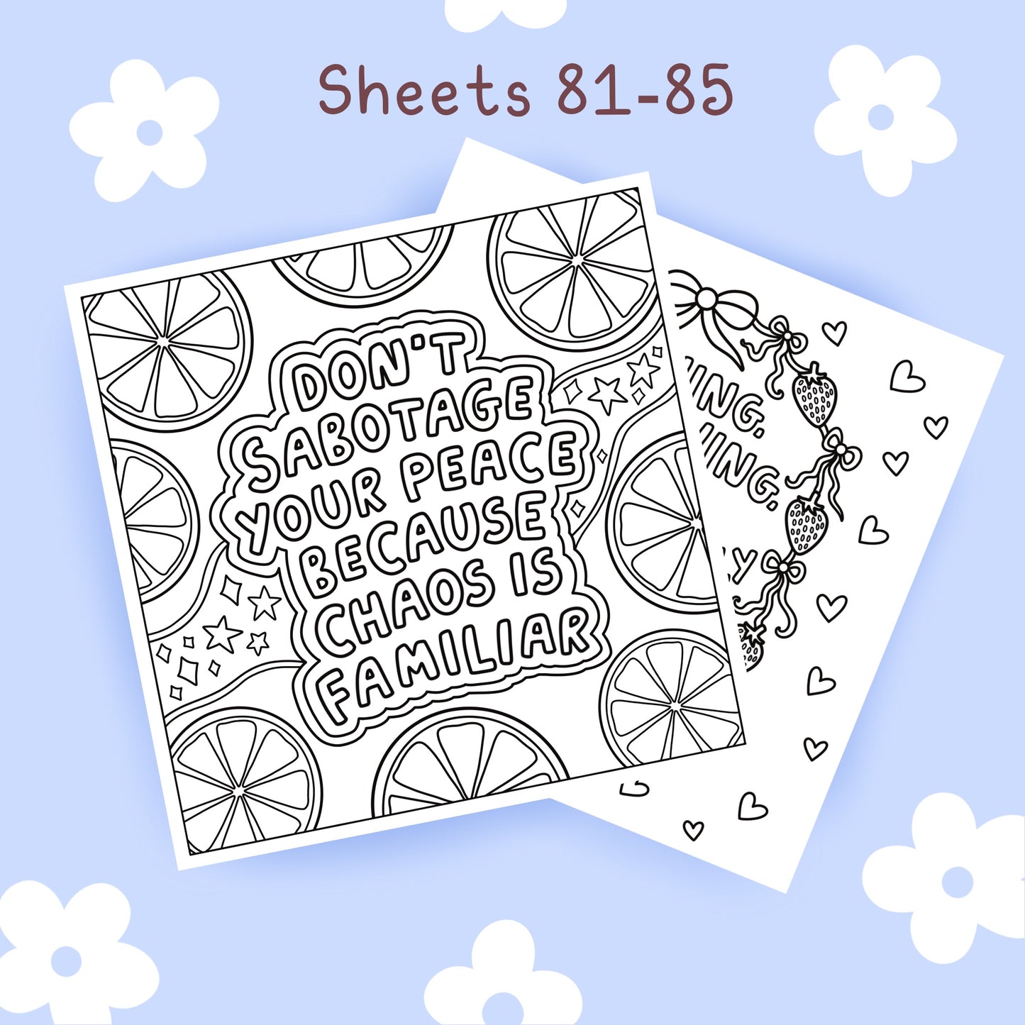 Fruit x Human Rights Sheets #81-85 🍓