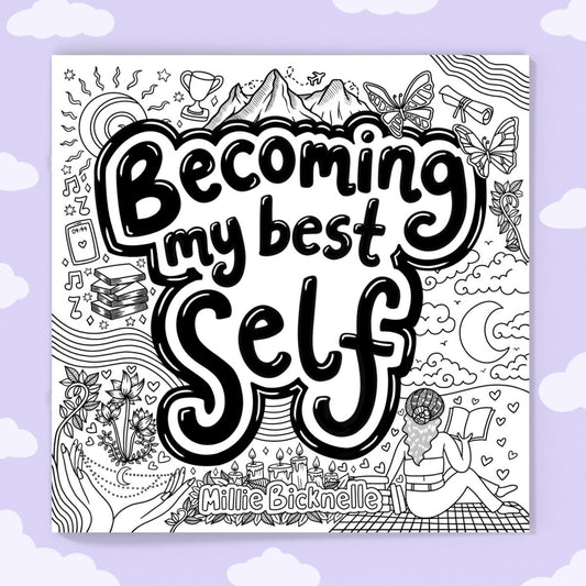 Becoming My Best Self Colouring Book - calmoverchaosltd