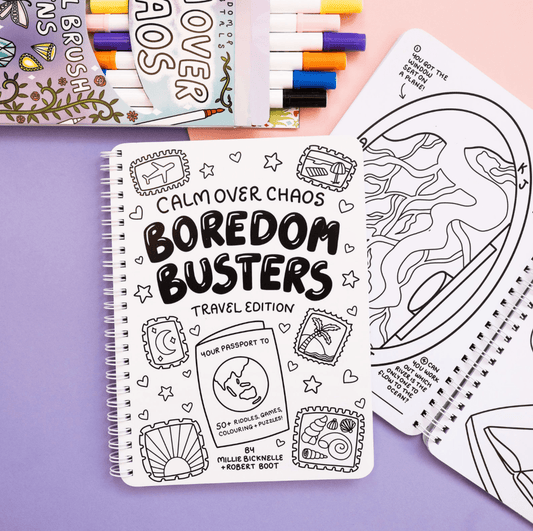 Boredom Busters Travel Activity Book!🏝️ - calmoverchaosltd