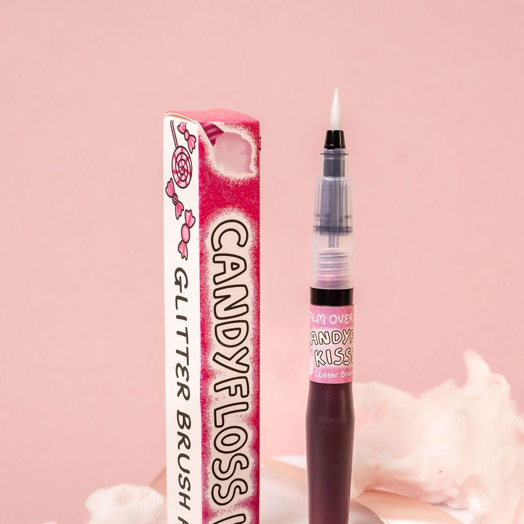 🍬 Candyfloss Kisses Glitter Brush Pen - calmoverchaosltd