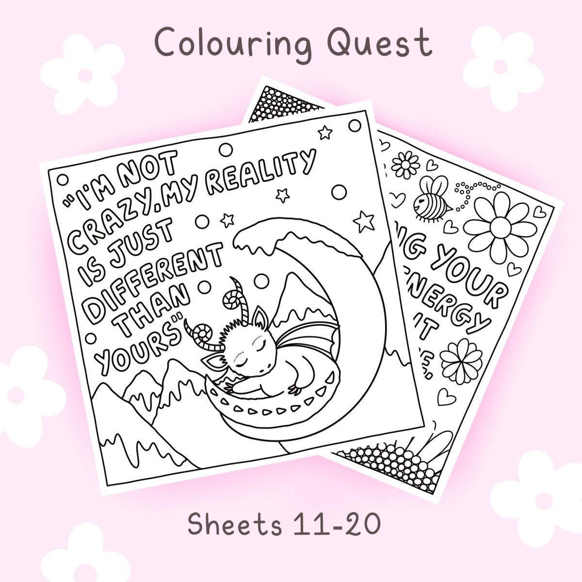 Colouring Quest - Set 2 Sheets - calmoverchaosltd