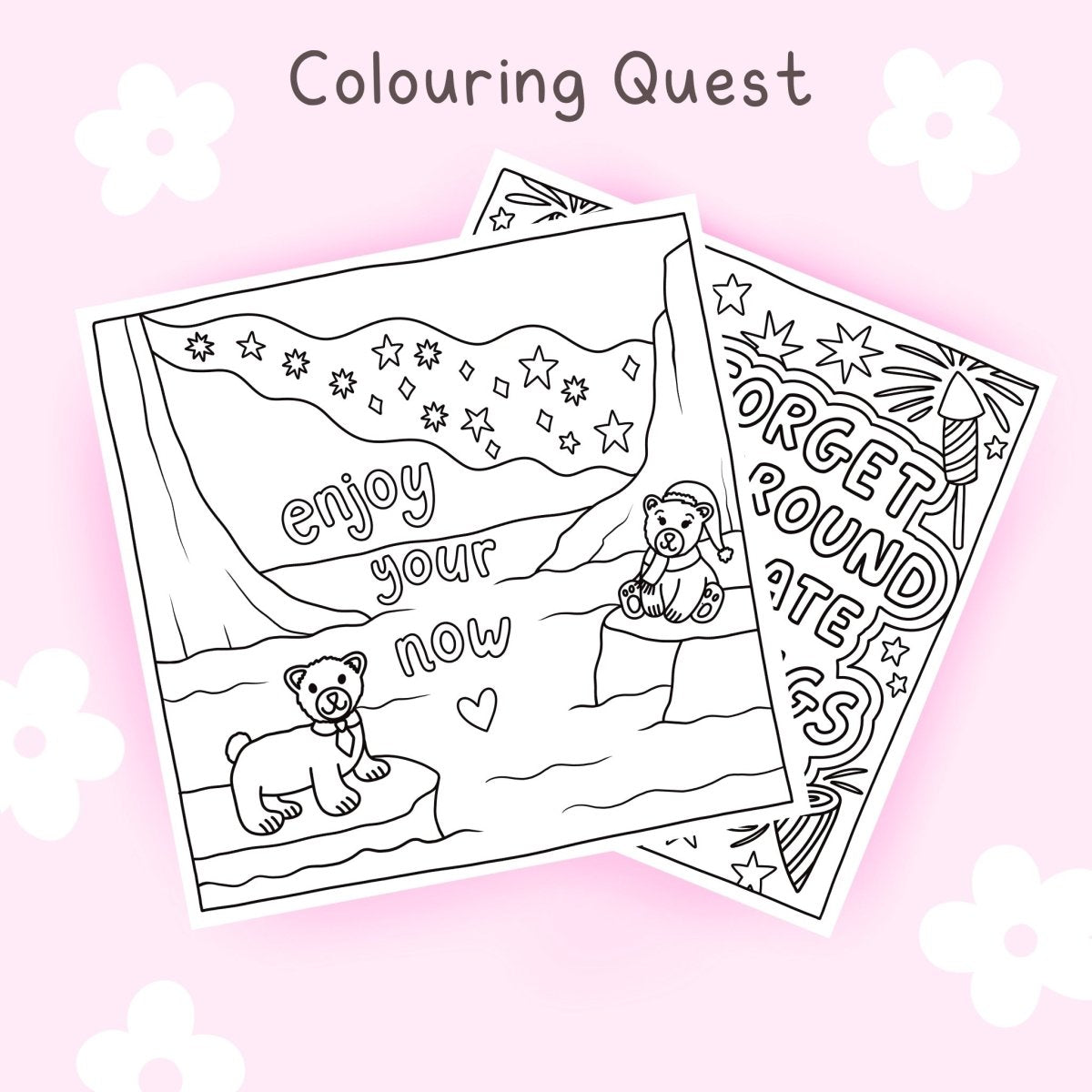Colouring Quest - Set 2 Sheets - calmoverchaosltd