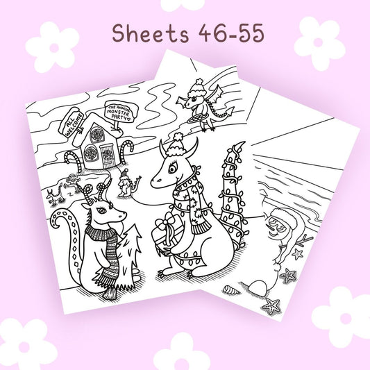 Fantasy Festivities Sheets 46 - 55🎄 - calmoverchaosltd