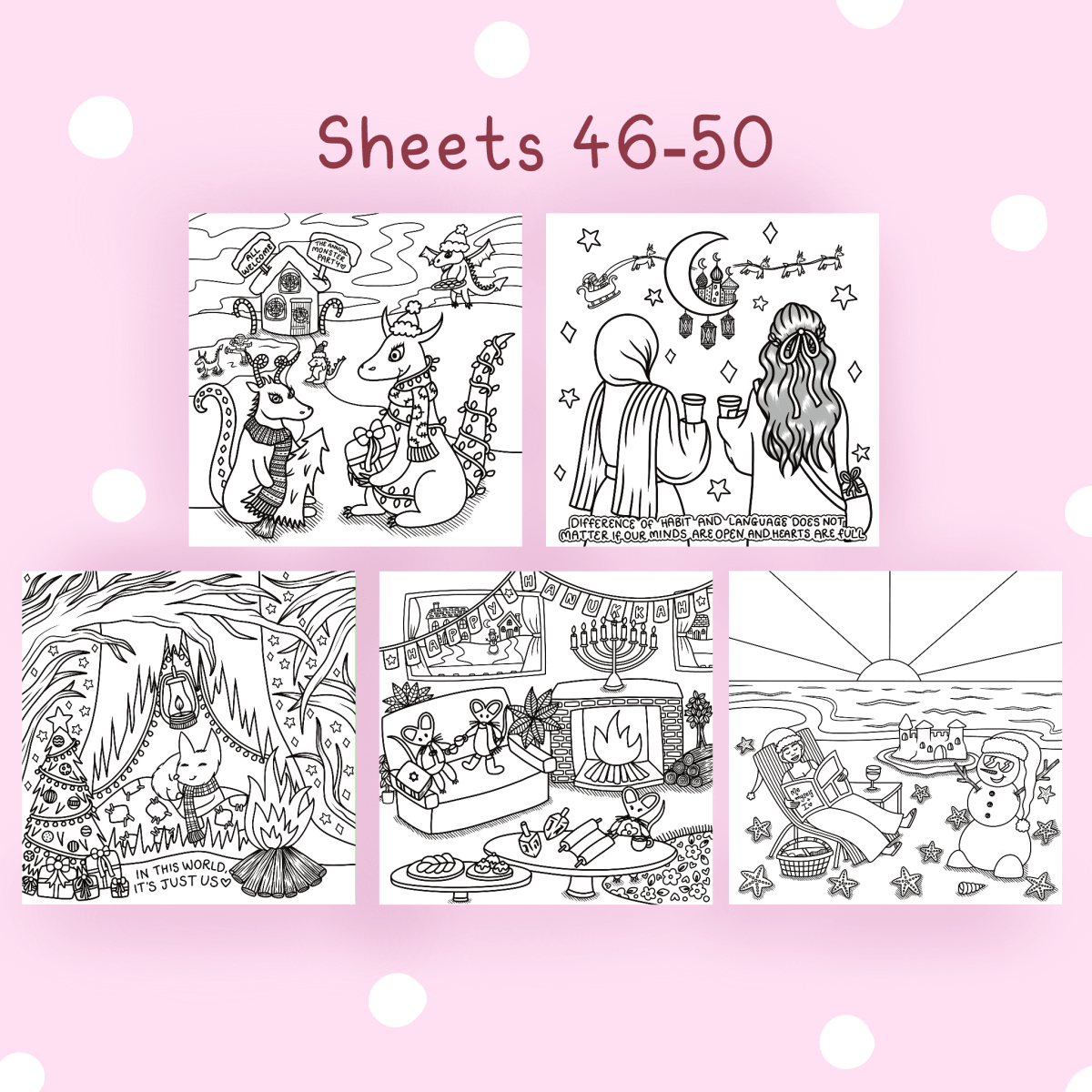 Fantasy Festivities Sheets 46 - 55🎄 - calmoverchaosltd