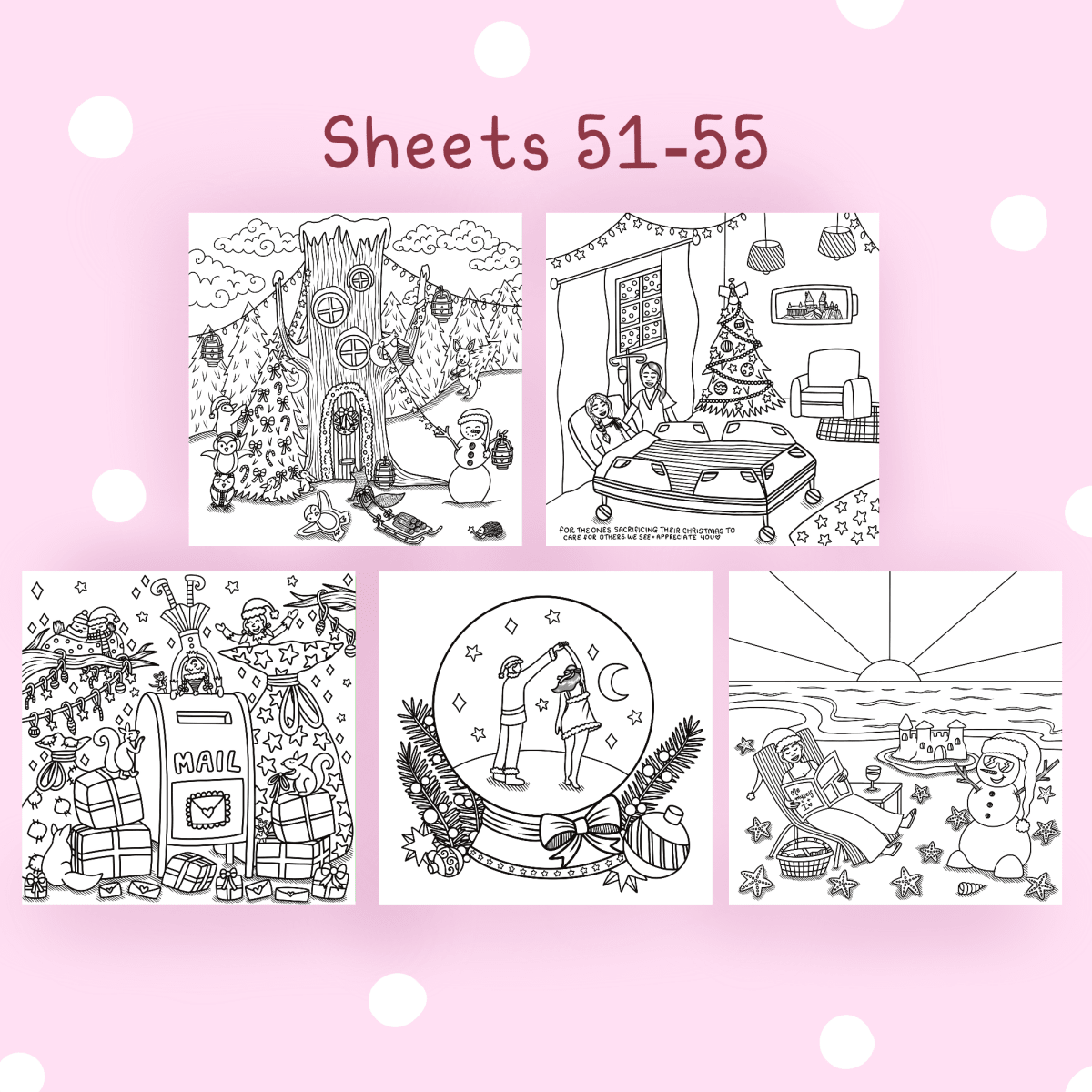 Fantasy Festivities Sheets 46 - 55🎄 - calmoverchaosltd