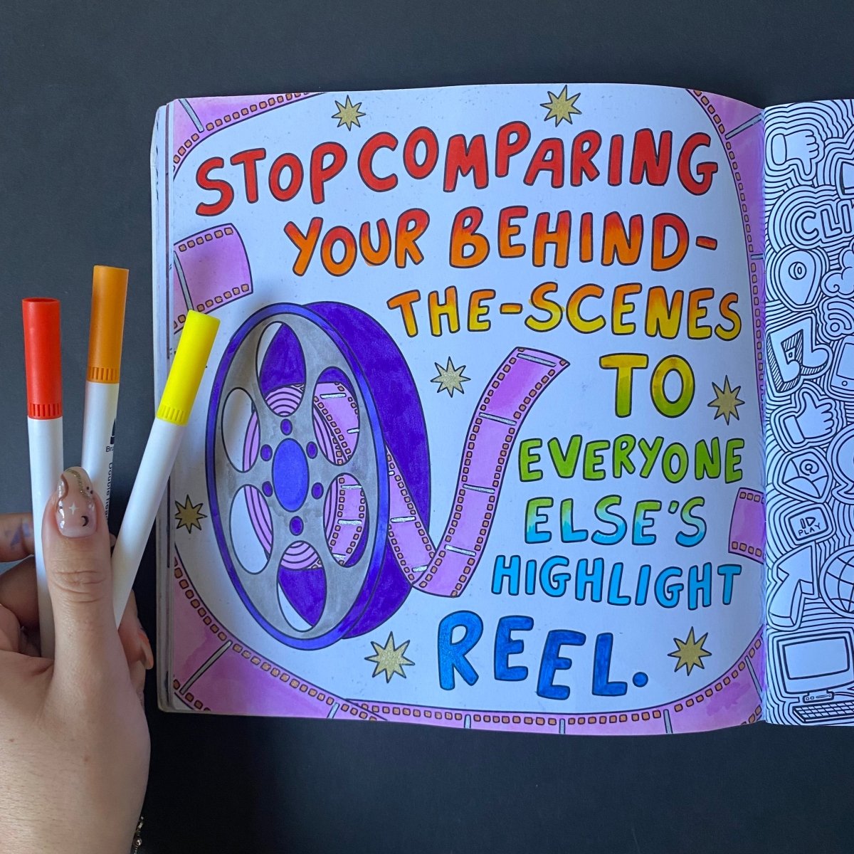 Messages to My Younger Self Colouring Book - calmoverchaosltd