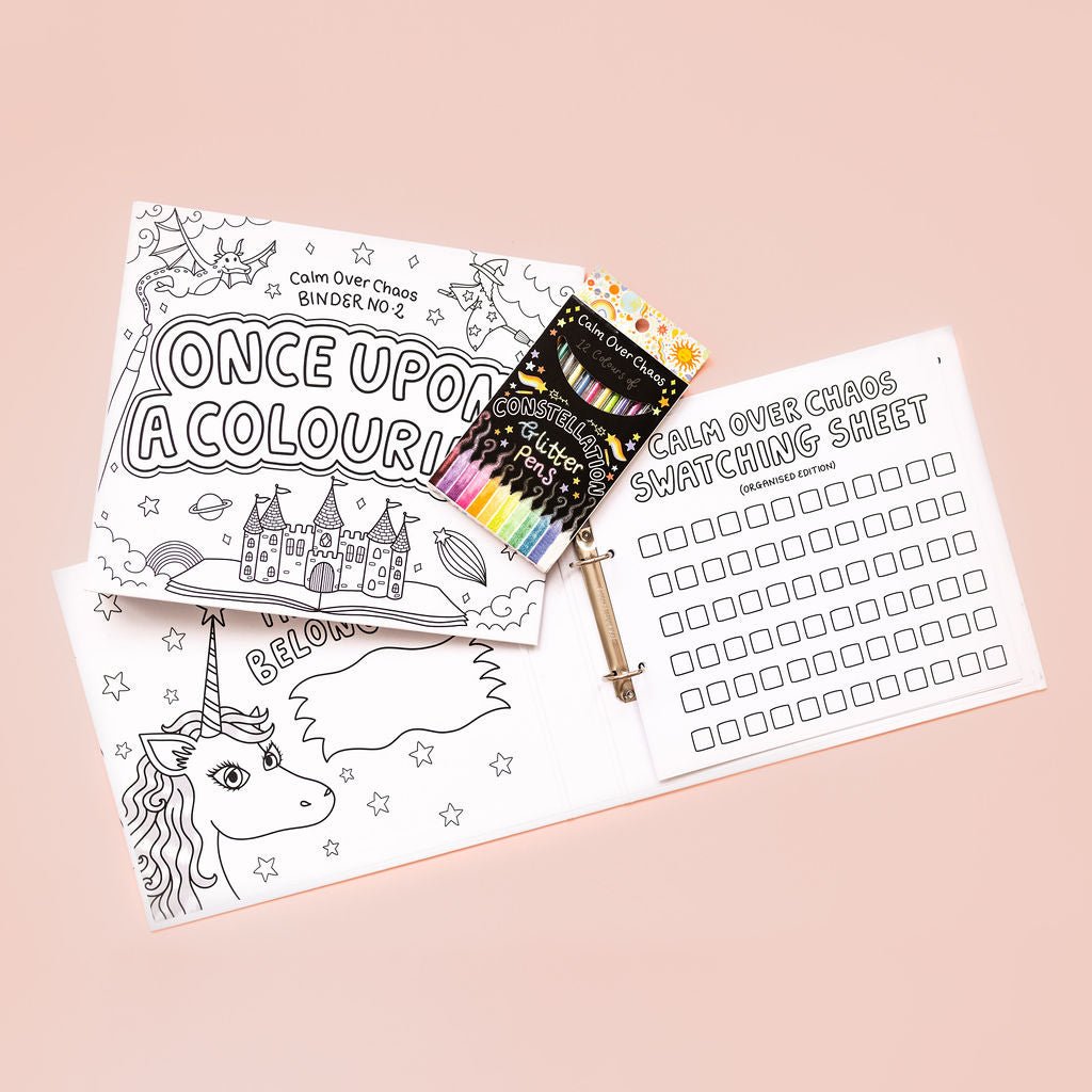 Once Upon A Colouring Binder & 5 Swatching Sheets!📒✨ - calmoverchaosltd