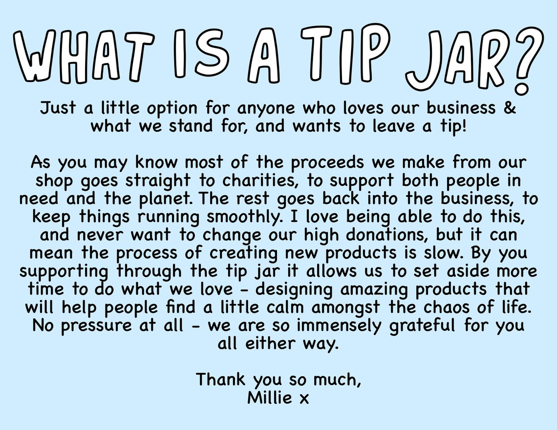 Millie's Tip Jar